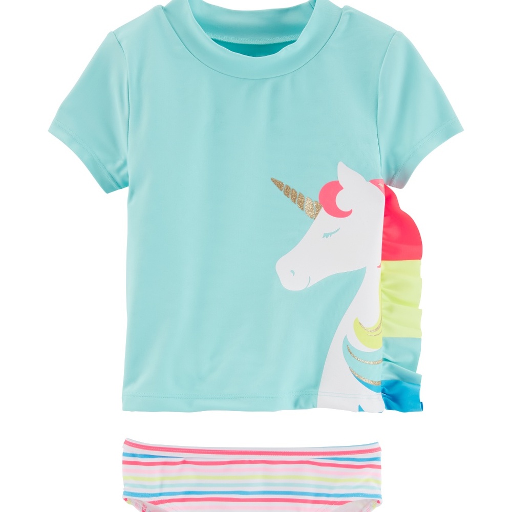 Carter's Unicorn 2-Piece Rashguard Set (Swimsuit)